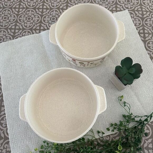 Lenox Sprite 6" Round Open Casserole Temperware Oven to Table Safe 2 Piece set - Picture 2 of 6